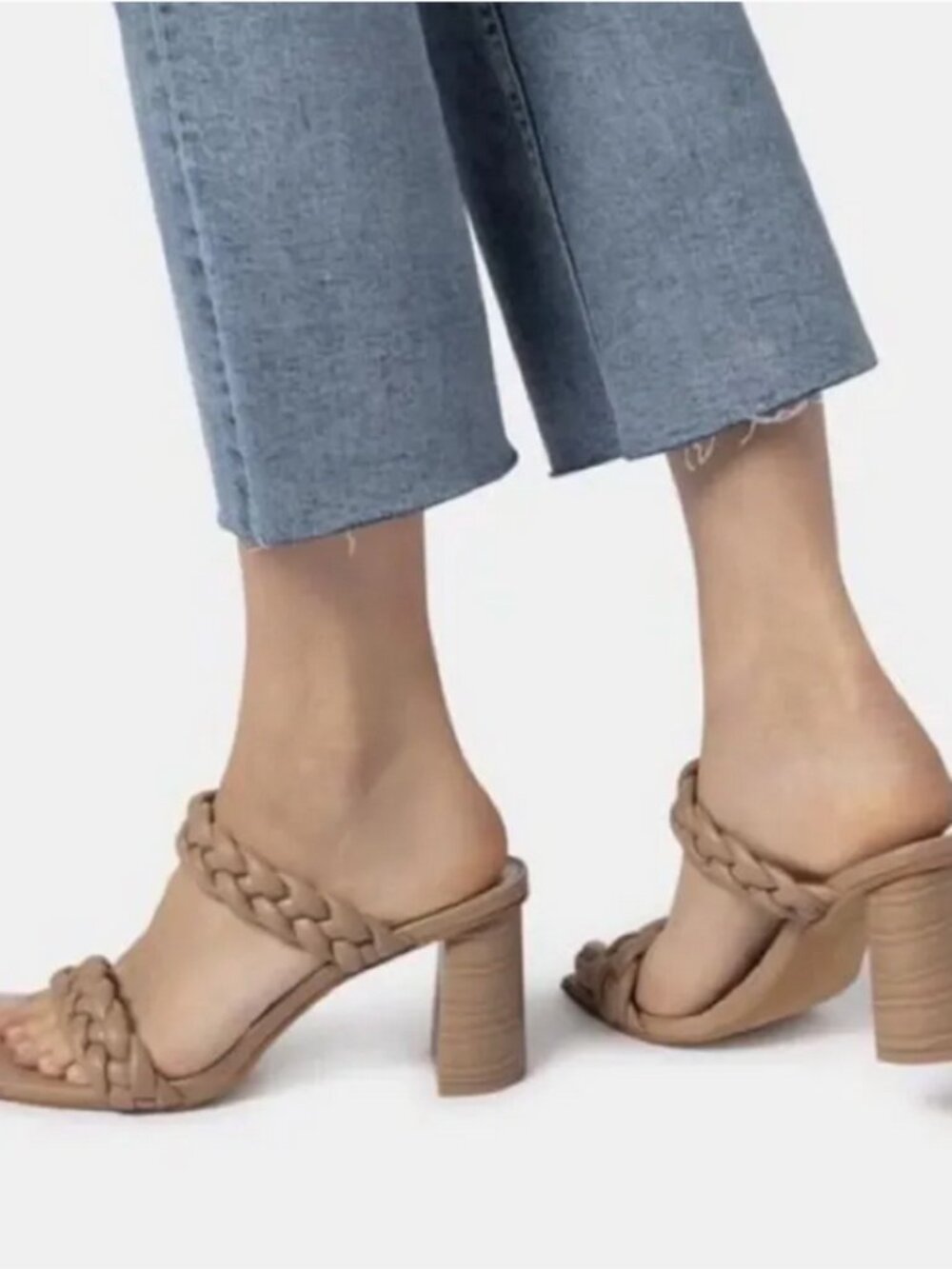 Dolce Vita Braided Block Heel Sandal (sz 8)